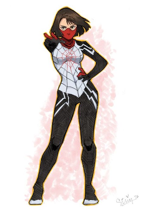 Marvel Silk Art, Cindy Moon Fanart, Cindy Moon, Silk Marvel, Spiderman Spider, Marvel Characters Art, Marvel Artwork, Spider Girl, Some Day