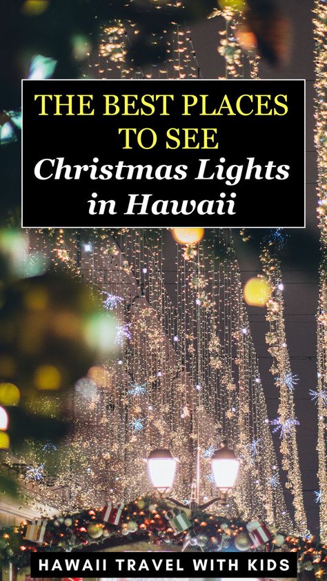 🎄✨ Discover the best places in Hawaii to see spectacular Christmas lights! From the enchanting Honolulu City Lights to festive displays at local resorts, our guide highlights top spots that bring holiday cheer with dazzling light shows and decorations. Perfect for families looking to experience a tropical Christmas. Click here to plan your luminous Hawaiian holiday adventure and find out where you can enjoy breathtaking light displays under palm trees! Best Places In Hawaii, Big Island Itinerary, Oahu Luau, Kauai Itinerary, Oahu Things To Do, Hawaii In December, Oahu Itinerary, Places In Hawaii, Honolulu City