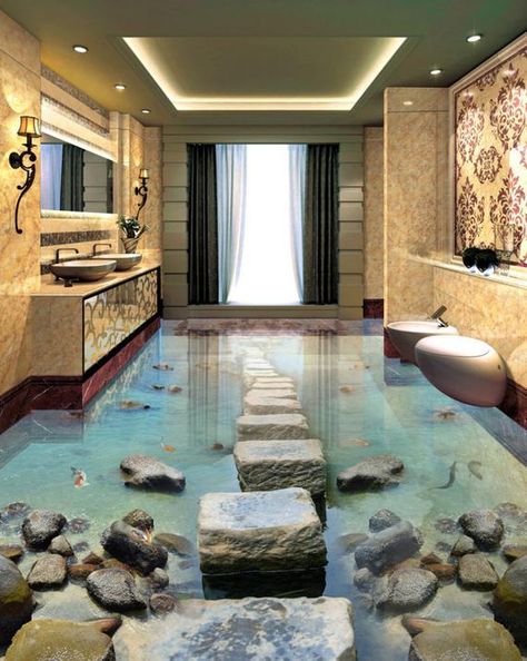 3d Epoxy, Marble Stairs, Waterproof Floor, Floor Murals, Floor Wallpaper, Koi Fish Pond, Door Murals, Dekorasi Kamar Tidur, Decoration Photo