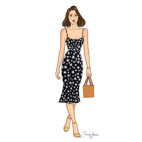 Casual Wear Sketches For Women, Casual Wear Illustration Sketches Women, Casual Wear Illustration Sketches, Casual Wear Illustration, Fashion Illustration Sketches Dresses, Sketches Dresses, Fashion Designing, Sarah Jane, Fashion Illustration Sketches