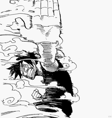 Luffy Serious, One Piece Luffy Manga, Monkey D Luffy Manga, Luffy Gear 3, One Piece Manga Panels, Manga Luffy, Luffy Manga, One Piece Tattoos, Gear 2