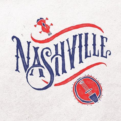 I'm in Nashville for the week and could not be more stoked about it! Joshua Noom, Music Logo Inspiration, Typography Logo Inspiration, Hand Drawn Type, Type Inspiration, Cool Typography, Chic Type, Types Of Lettering, Calligraphy Letters