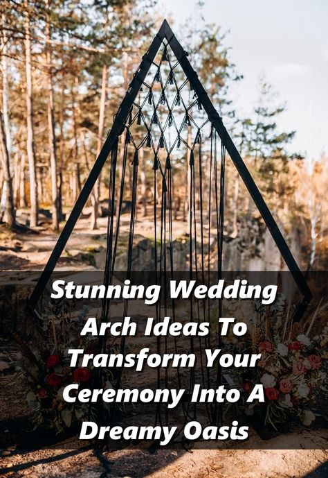 Discover stunning wedding arch ideas that will transform your ceremony into a dreamy oasis. From lush floral designs to elegant drapery, these creative wedding arch inspirations will elevate your special day. Whether you're aiming for a rustic charm or a modern aesthetic, find the perfect wedding arch to complement your theme. Explore our curated collection and make your wedding ceremony unforgettable with these enchanting arch designs. Making A Wedding Arch, Wedding Arbor Ideas, Elegant Draperies, Wedding Arbors, Arch Decoration, Wedding Arbour, Indoor Wedding, Wedding Arch, Rustic Charm