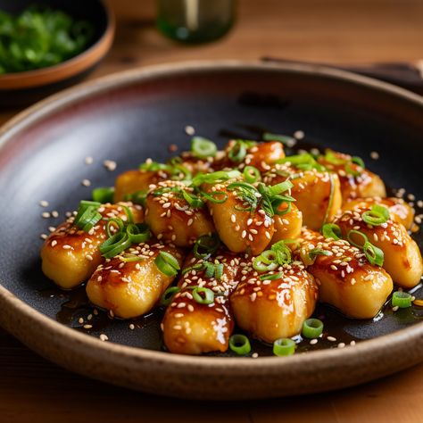 Experience the best of both worlds with this unique recipe that combines the traditional Italian gnocchi with the umami flavors of Japanese miso. The result is a harmonious fusion of cultures and tastes that will leave you craving for more. #savory #tasty #food #miso #fusionflavors #brunchgoals #gnocchi #yum #recipeinspiration #recipe #weeknightdinner Small Frequent Meals, Great Italian Chefs, Japanese Mexican Fusion Food, Gnocchi Plating, Japanese Italian Fusion, Japanese Fusion Food, Goodful Recipes, Japanese Pasta, Japanese Flavors