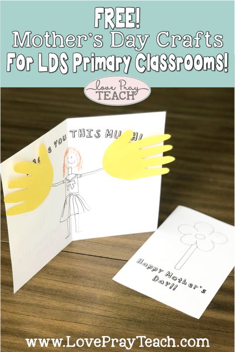 Mother's Day Crafts for the LDS Primary Classrooms! Lds Nursery, Easy Mother's Day Crafts, Mother's Day Printables, Mother's Day Craft, Mother's Day Activities, Primary Activities, Mother's Day Crafts, Primary Lessons, Lds Primary