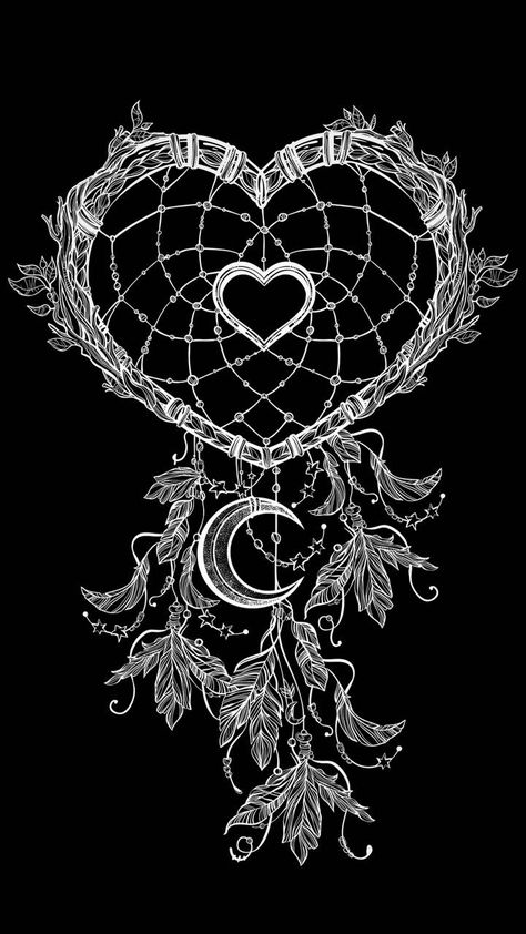 Heart Shaped wallpaper by ____S - 5f - Free on ZEDGE™ Heart Shaped Wallpaper, Dream Catcher Coloring Pages, Dreamcatcher Drawing, Dream Catcher Drawing, Dream Catcher Tattoo Design, Dream Catcher Tutorial, Dreamcatcher Wallpaper, Dream Catcher Art, Dream Catcher Native American