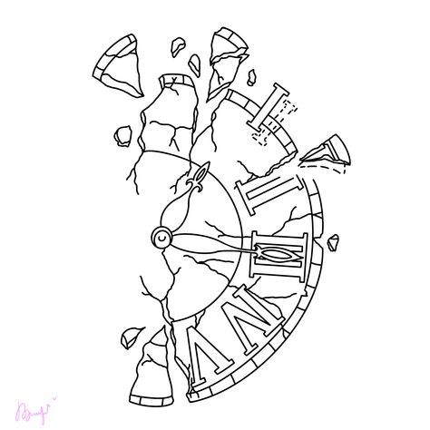 Magic Doodles, Hoodie Back Design, Watch Tattoo Design, Clock Stencils, Butterfly Tattoo Stencil, Clock Drawings, Compass Drawing, Half Sleeve Tattoos Drawings, Clock Tattoo Design