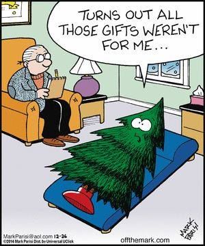 Turns out all those gifts weren't for me . . . Christmas Eve Humor, Funny Christmas Cartoons, Christmas Memes Funny, Therapy Humor, Christmas Jokes, Christmas Memes, Merry Christmas Funny, Humor Hilarious, Cartoon Christmas