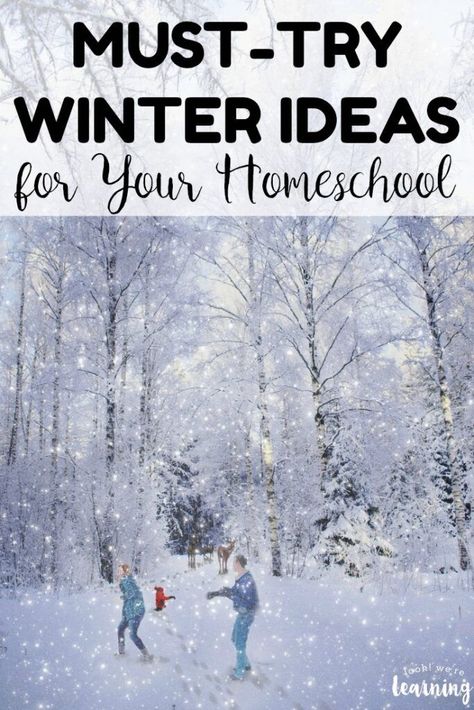 Feeling a bit chilly about homeschooling this winter? Get back into the swing of things with these must-try winter homeschool ideas! Homeschool Birthday Ideas, Homeschool Winter Activities, Winter Homeschool Unit, New Years Homeschool Activities, 1000 Hours Outside Winter, Winter Homeschool Ideas, January Homeschool Ideas, December Homeschool Ideas, Winter Homeschool Activities