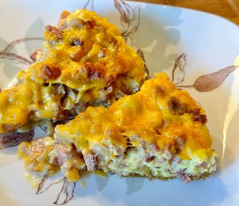 Meat Lovers Quiche - Low Carb Revelation LLC Meat Lovers Quiche, Chicken Quiche, Bacon Wrapped Cheese, Cheddar Cheese Ball, Chicken Crust Pizza, Baked Pie Crust, Cheese Crust, Breakfast Sausage, Melting Chocolate Chips