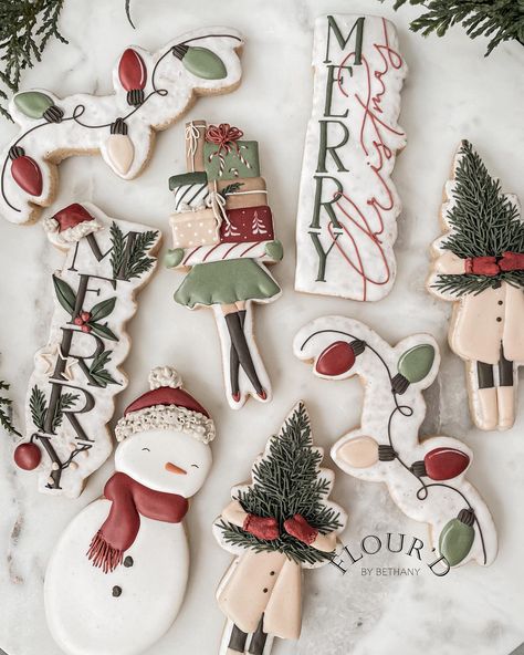 Instagram Christmas Hat Cookies Decorated, Elegant Christmas Cookies Decorated, Merry Christmas Cookies Decorated, Cookies For Santa Decorated, Winter Sugar Cookies Decorated, Xmas Cookies Decorated, Christmas Sugar Cookie Ideas, Christmas Baby Shower Cookies, Christmas Cookie Sets