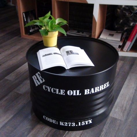 Giving new life to seemingly old oil barrels require creativity. In this article, we will discuss 36 best ways to recycle oil drum into beautiful furniture. Metal Crafts Diy, Drum Furniture, Drum Chair, Barrel Coffee Table, Beautiful Outdoor Furniture, Oil Barrel, Barrel Table, Metal Drum, Metal Barrel