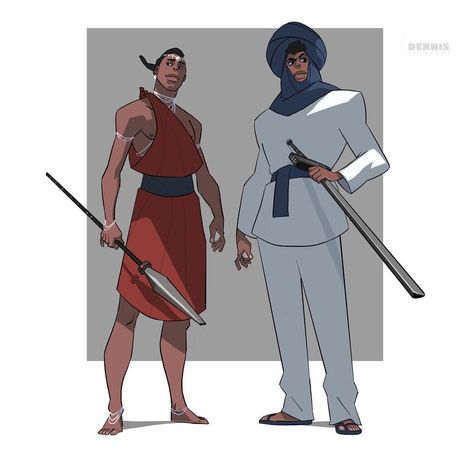 ArtStation - The Warriors, David Dennis African Martial Arts, African Character Design, African Character, Warrior Men, Black Warrior, Human Body Drawing, Warrior Concept Art, Warriors Illustration, Clothes Reference