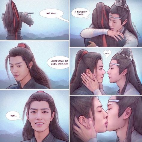 Yizhan Kiss Fanart, Mdzs Kiss, Lanzhan X Wei Ying, The Untamed Fanart, Wangxian Fanart, Lan Zhan X Wei Ying, Untamed Fanart, Yizhan Fanart, Untamed Quotes