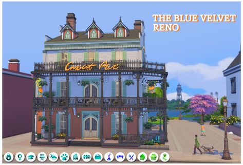 The Blue Velvet Reno Velvet Lounge, Sims Freeplay, Willow Creek, My Gallery, Maxis Match, Free Downloads, Blue Velvet, Find It, Sims 4