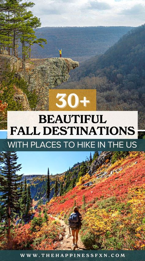 Fall Travel Destinations, Fall Destinations, Fall Vacation, Fall Vacations, Hiking Photography, Hiking Destinations, Us Travel Destinations, Mountain Vacations, Mountain Travel