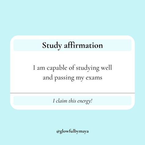 Study affirmation by glowfulbymaya - I am capable of studying well and passing my exams [positivity grateful motivational happiness self love] Passed Exam Quotes, I Passed All My Exams, Npte Exam Passed, Exam Success Affirmations Positive, Passing Teas Exam, Pass All Exams Aesthetic, Passing Classes Affirmations, Pass All Exams Affirmations, Passing Exam Affirmation