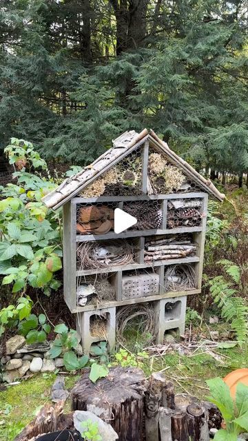 Bugs Hotel Ideas, Homemade Bug Hotel, Bug Hotels Diy, Bug Hotel Ideas, Bug Habitat, Sustainable Education, Bug Hotels, Walk Ideas, Bug House