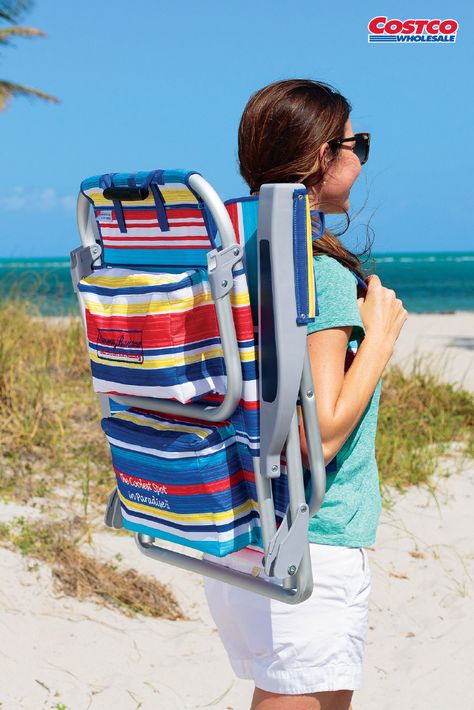 Tommy Bahama Backpack Beach Chair Hammock With Canopy, Vogue Decor, Backpack Beach Chair, Sailboat Living, Outdoor Living Patio, Beach Chair, Beach Camping, Camping Chairs, Canopies