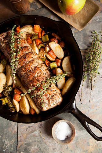 Medieval Food: Rye and apple pork loin Pork Tenderloin With Apples, Apple Pork Loin, Cooking With Bourbon, Apple Pork Tenderloin, Viking Food, Medieval Recipes, Apple Pork, Dutch Oven Recipes, Pork Tenderloin Recipes