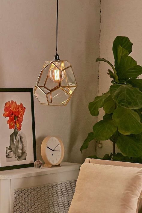 20 Must-Have Items from Urban Outfitters That Will Refresh Your Home for 2017 | Brit + Co Apartment Patio Lights, College Major, Reclaimed Wood Floating Shelves, Urban Outfitters Home, Mod Decor, Patio Lights, Indoor Swing, Apartment Patio, Patio Lighting