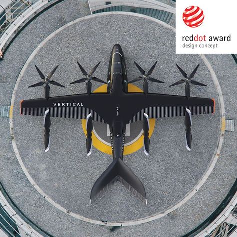 The VA-X4 four passenger, piloted eVTOL is expected to open up air mobility and transform travel, with reduced transit times, near-silent flight, zero emissions, and a low cost per passenger mile. . . . . . . . #RedDotAward #DesignConcept #RedDotWinner #mobility #transportation #designedby #VerticalAerospaceGroup #PriestmanGoode Evtol Design, Uav Design, Concept Aircraft, Electric Aircraft, Amphibious Vehicle, Passenger Aircraft, Autonomous Vehicle, Automotive Engineering, Air Plane