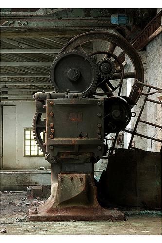 machine © mika@urbex Abandon Factory, Steampunk Coffee, Factory Machine, Abandoned Factory, Industrial Factory, Industrial Machinery, Industrial Machine, Old Factory, Industrial Photography