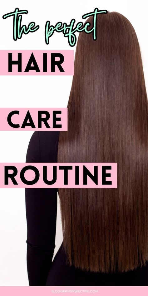 The Ultimate Hair Care Routine for Healthy, Stunning Hair Perfect Hair Care Routine, Long Healthy Hair Tips, Hair Routine For Straight Hair, How To Get Healthy Hair, Long Hair Care Routine, Best Hair Care Routine, Hair Care Routine Daily, Daily Hair Routine, Growing Long Hair Faster