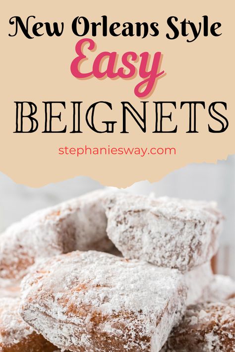 New Orleans Desert, Creole Desserts New Orleans, New Orleans Appetizers Easy, New Orleans Desserts Easy, Beniegts Recipe, New Orleans Desserts, Easy Beignets, Apple Rose Tart, Beignet Recipe