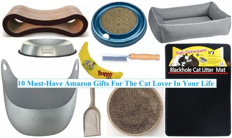 Are you looking for a great gift for a cat lover? Do you want to get them something cute, but also practical? Here are 10 … Continue reading "10 Must-Have Amazon Gifts For The Cat Lover In Your Life" Cat Supplies List, Large Cat Breeds, Cat Scratching Furniture, Homemade Cat Toys, Cat Litter Mat, Diy Cat Toys, Amazon Influencer, Cat Food Bowl, Cat Products