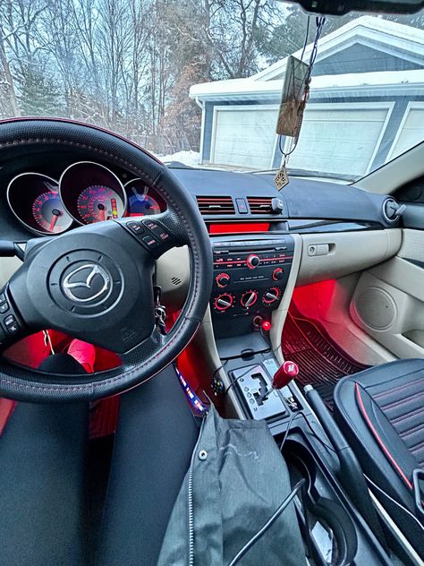 Mazda 3 Interior Ideas, Mazda Interior Accessories, Mazda6 Modified, Mazda 3 2008 Modified, Car Tuning Ideas, Mazda 3 Accessories, Mazda Hatchback, Car Modification Ideas, Mazda 3 2008