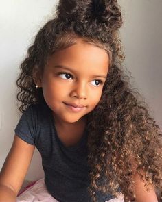 9 Tips To Help You Style Your Mixed Child's Kinks and Curls Read the article here - http://www.blackhairinformation.com/general-articles/tips/9-tips-help-style-mixed-childs-kinks-curls/ Mixed Race Hairstyles, Mixed Girl Hairstyles, Girl With Curly Hair, Curly Kids, Biracial Hair, Kids Curly Hairstyles, Mixed Curly Hair, Cute Curly Hairstyles, Mixed Hair