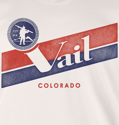 This soft, comfortable shirt matches the Vail skiing experience perfectly. It’s perfect for apres, and long summer days while you dream of fresh snow and steep runs. Vintage Camp Shirt With Graphic Print, Vintage Skiing Aesthetic, Ski Shirt, Ski Shirts Design, Apres Ski Shirt, Ski Graphic Tee, Ski Bar, Vail Skiing, Summer Logo