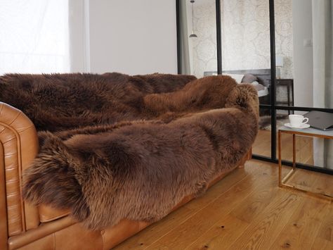 Bright Brown, Dog Brushing, Rest And Relaxation, Sheepskin Rug, Comfy Cozy, Rugs And Carpet, White Rug, Bed Throws, Throw Rugs