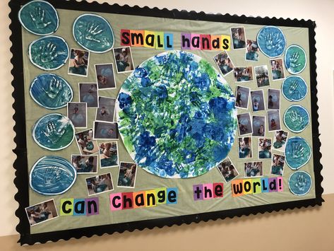 Earth Bulletin Board Ideas, Earth Day Door Decorations Classroom, Earth Day Display, Earth Day Bulletin Board Ideas, Earth Day Preschool Activities, Storybook Stem, Earth Day Bulletin Board, Recycling Activities For Kids, World Bulletin Board