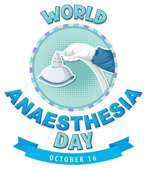 World anaesthesia day logo design | Free Vector #Freepik #freevector #cartoon-logo #empty-banner #cartoon-frame #cartoon-banner World Anaesthesia Day, Day Logo Design, Cartoon Banner, Cartoon Frame, Frame Cartoon, Banner Cartoon, Day Logo, About World, World Days