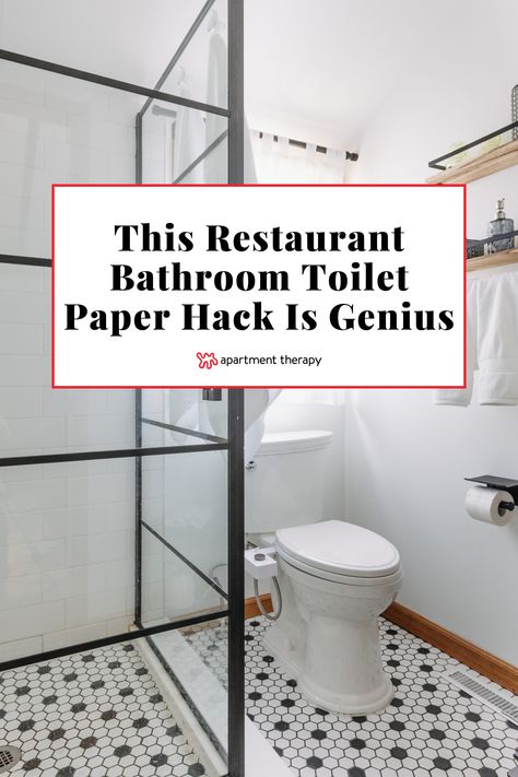 Check out this unique, restaurant-approved hack for mounting toilet paper holders in small bathrooms Toilet Roll Holder Placement, Store Toilet Paper In Small Bathroom, Hide Toilet Paper Rolls, How To Fold Toilet Paper Fancy, Toilet Paper Holder Placement, Toilet Paper Storage Ideas, Toilet Paper Holder Ideas, Hand Towel Holder Ideas, Restaurant Toilet