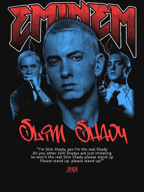 "Design Eminem" Classic T-Shirt for Sale by LucasFelisberto | Redbubble Eminem Shirt, Eminem T Shirt, Eminem Poster, Eminem Slim Shady, The Real Slim Shady, Slim Shady, Tupac, Eminem, Rappers