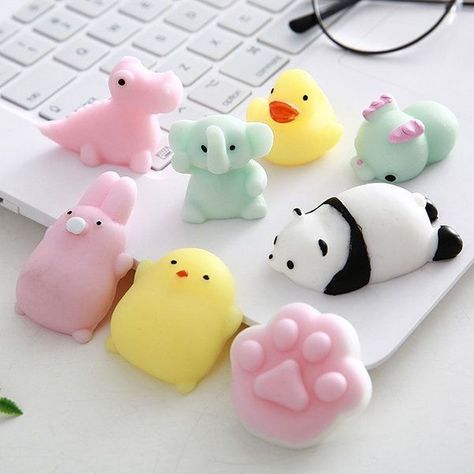 Animal Squishies, Figet Toys, Squishies Kawaii, Cool Fidget Toys, Cute Squishies, Cute Small Animals, Music Toys, Funny Toys, Cute Toys