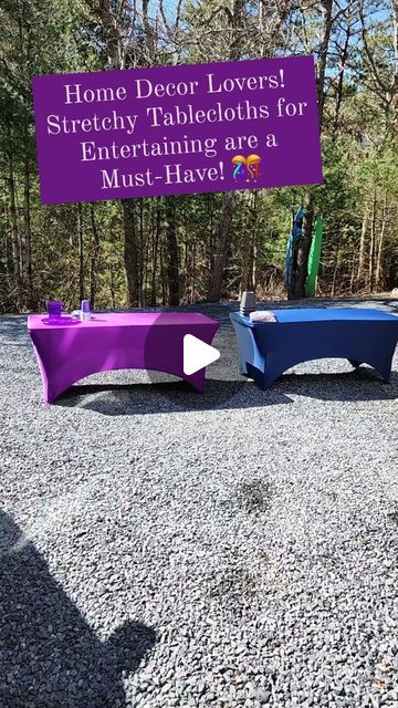 Kathy O'Neill on Instagram: "Entertaining Must Have! Stretchy Tablecloths come in 19 different colors as well as "hightop" bar table sizes! I'll link them in a story. Perfect for graduations, bridal showers, christenings, cook-outs & tailgates!  #homedecor #party #graduation #bridal shower #baptism #BBQ #entertaining #tip #backyard #outdoors #outdoorentertaining #tablecloth #creativeideas #create #design #themes #color #host #celebration #cookout #grill #college #birthdays #tailgate #Decor #decorideas #details #inspire #affiliatemarketing" Backyard Party Themes, Tailgate Decor, Design Themes, Backyard Party, Table Sizes, Create Design, Outdoor Entertaining, Bridal Showers, Tablecloths