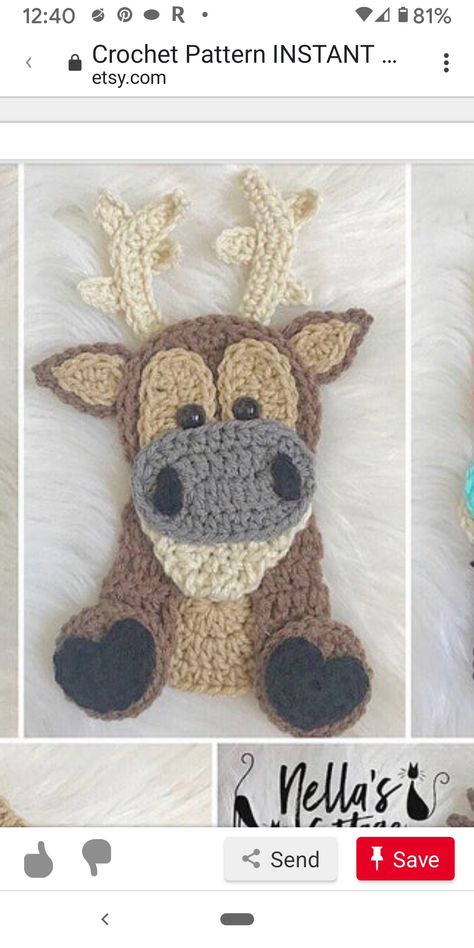 Farm Animal Nursery Decor, Crochet Pony, Crochet Applique Patterns Free, Crochet Horse, Crochet Mouse, Baby Projects, Crochet Square, Granny Square Crochet Pattern, Diy Crochet Projects