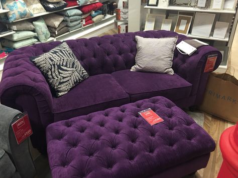 Sofa Purple Room Ideas For Adults, Purple Couch Set, Purple Velvet Love Seat, Ottoman Dark, Grey Curtains Living Room, Purple Tufted Couch, Purple Velvet Sofa Overstock, Purple Throne Loveseat, Purple Couch