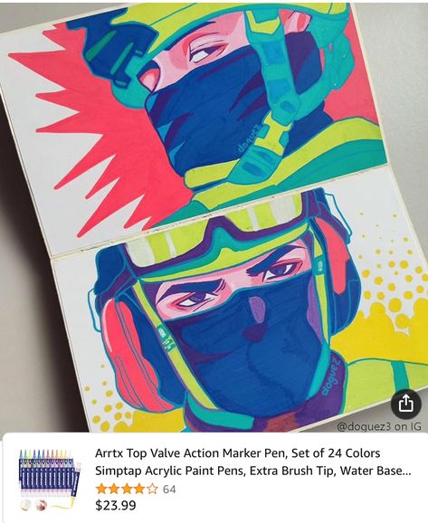 Arrtx Acrylic Marker, Arrtx Acrylic Markers Art, Markers Art, Painting Stuff, Acrylic Markers, Marker Art, Animation Art, Drawing Ideas, Art Reference