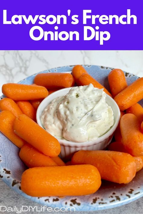 Lawson’s Chip Dip is a famous French onion dip from the Midwest. If you’re from that area of the county, you may be familiar with it. And if you are, it’s probably one of your favorite chip dips. If you’re not, just hang in there with me, because you will be soon! Lawson's french onion dip pinterest pin Lawson's Chip Dip Recipe, French Onion Dip Recipe, Chip Dip Recipes, Dry Ranch Dressing Mix, Dry Ranch Dressing, French Onion Dip, Winter Dishes, Creamy Dip, Onion Dip