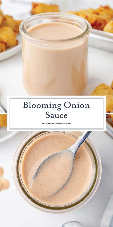 Outback Blooming Onion Sauce, Outback Blooming Onion, Onion Ring Sauce, Outback Bloomin Onion, Bloomin Onion Sauce, Blooming Onion Sauce, Copycat Outback, Blooming Onion Recipes, Best Sauce Recipe