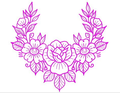 Floral Crown Tattoo, Flower Crown Tattoo, American Traditional Flowers, American Traditional Rose, Rose Vine Tattoos, Wreath Tattoo, Traditional Flowers, Traditional Tattoo Flowers, Idea Tattoo