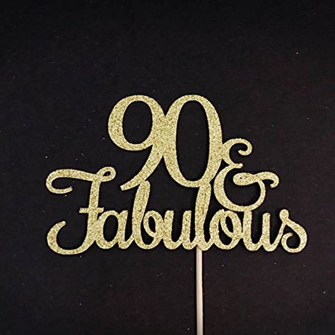 90 and Fabulous Cake Topper, Glitter 90 Cake Topper, Birthday Cake Topper, 90th Birthday Party, Happy 90th, Ninety Birthday and Fabulous, 90 Years Cake Topper, 90th Anniversary Cake Topper 90 Birthday Cake, 90th Birthday Cake Topper, 90 Birthday, 90th Birthday Party, 90th Birthday Cakes, 90th Birthday Parties, 90's Birthday Party, Glitter Birthday, Glitter Cake Topper