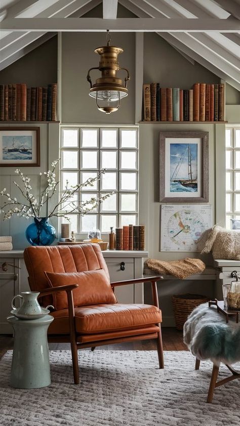 30 Cozy Coastal Cottage Living Room Ideas — Coastal Cottage by Celeste Classic New England Home Interior, Nautical Living Room Ideas, Seaside Cottage Aesthetic, Living Room Ideas Coastal, Farmhouse Cottage Living Rooms, Room Ideas Coastal, Rustic Cottage Living Room, Seaside Cottage Interior, England Interior Design