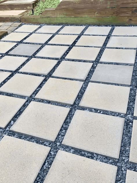 How To Build A Concrete Paver Patio: In Your Backyard Story - Artsy Pretty Plants Concrete Paver Patio, Concrete Edging, Best Space Heater, Mosaic Stepping Stone, Concrete Stepping Stones, Using A Paint Sprayer, Paver Driveway, Backyard Movie, Patio Tiles