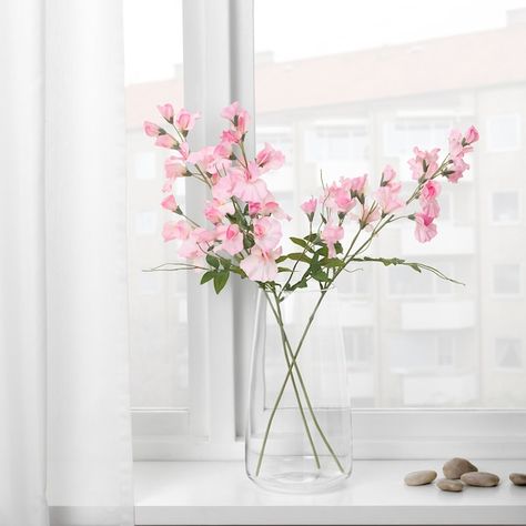 Clear Glass Vases Decor Ideas, Glass Vases Decor Ideas, Vases Decor Ideas, Artificial Flowers Outdoors, Long Stem Flowers, Artificial Potted Plants, Flower Vase Arrangements, Vase Arrangements, Clear Glass Vases